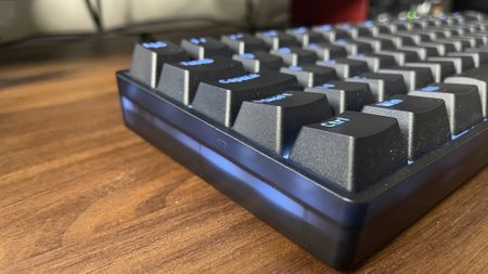 The QPAD Flux 65 Model 5 Hall effect gaming keyboard.