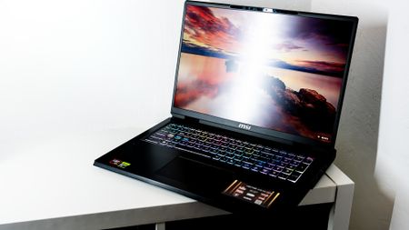 An MSI Vector A18 HX laptop on a white background.