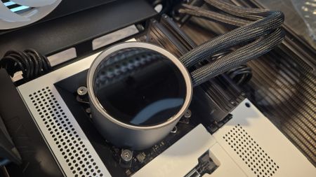 NZXT Kraken Elite 360 liquid cooler set-up inside a gaming PC.