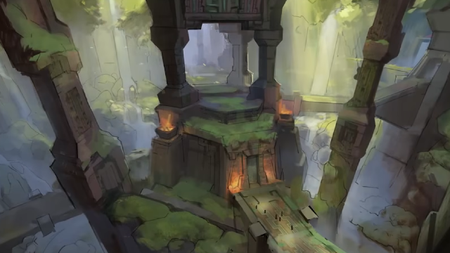 Concept art for a Labyrinth in World of Warcraft: Midnight.